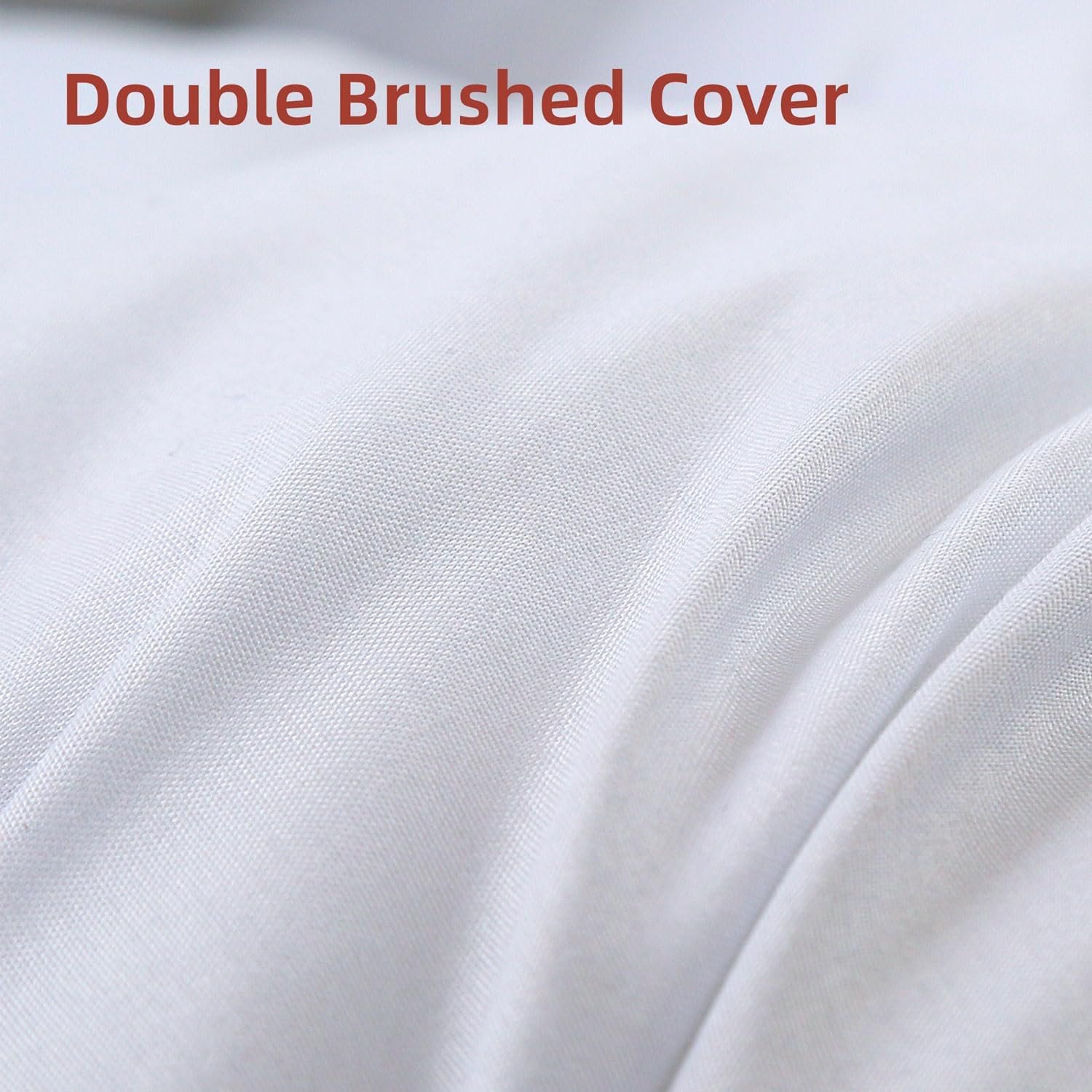 Down Alternative Comforter King Size Duvet Insert,All Season Duvet Insert with Corner Tabs,White Comforter King 106x90Inches - Image 2